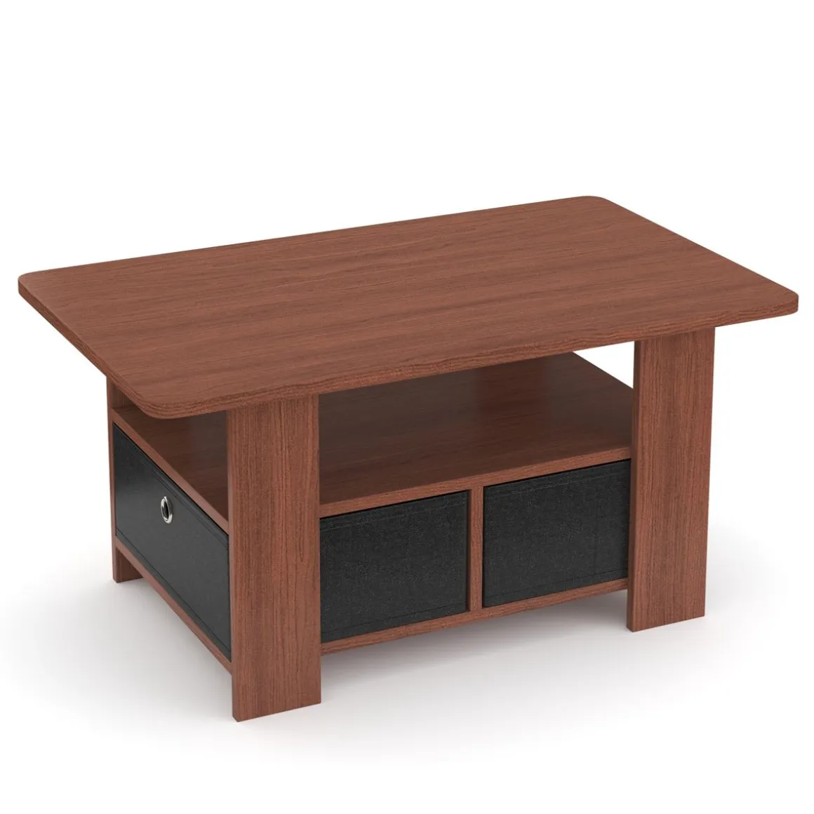 Beistelltisch BERNARDO 80 x 49 x 40 cm braun/schwarz