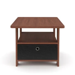 Beistelltisch BERNARDO 80 x 49 x 40 cm braun/schwarz