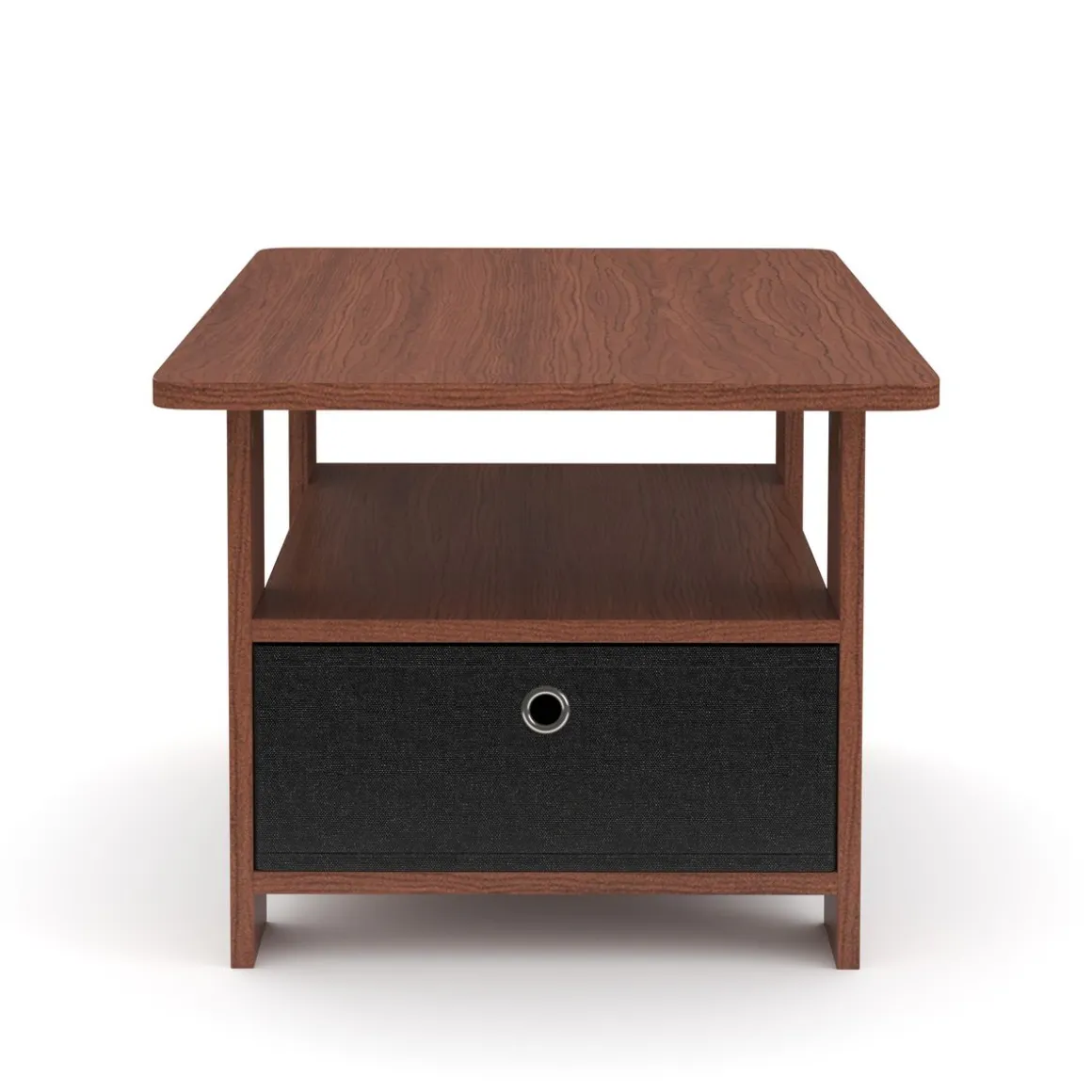 Beistelltisch BERNARDO 80 x 49 x 40 cm braun/schwarz