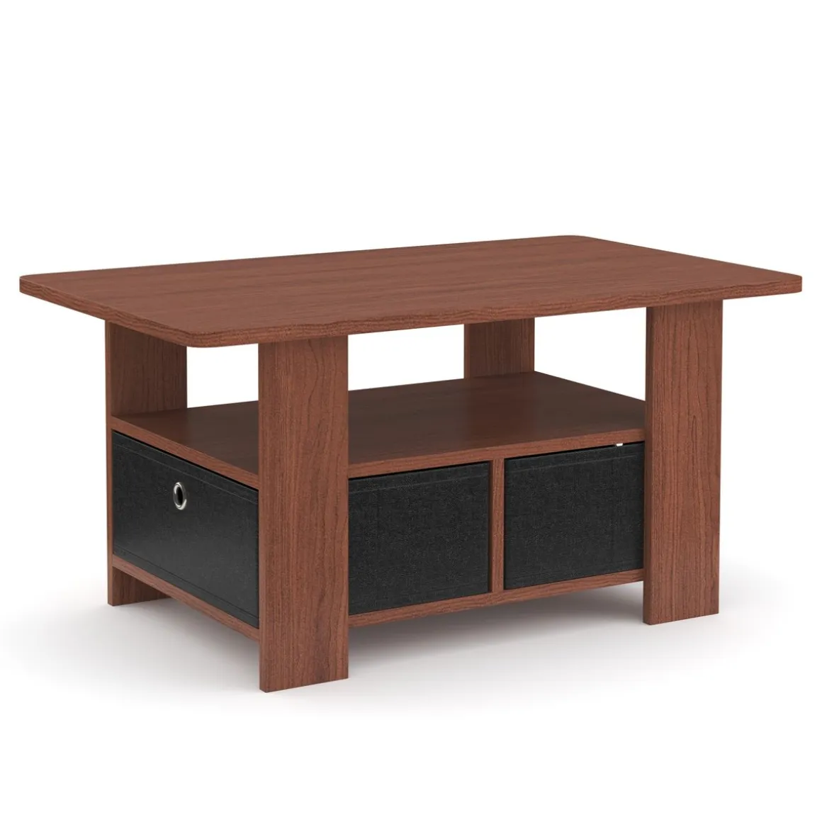 Beistelltisch BERNARDO 80 x 49 x 40 cm braun/schwarz