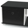 Beistelltisch CALLISTO 80 x 40 x 35 cm schwarz/weiss