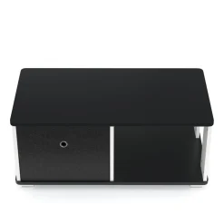 Beistelltisch CALLISTO 80 x 40 x 35 cm schwarz/weiss