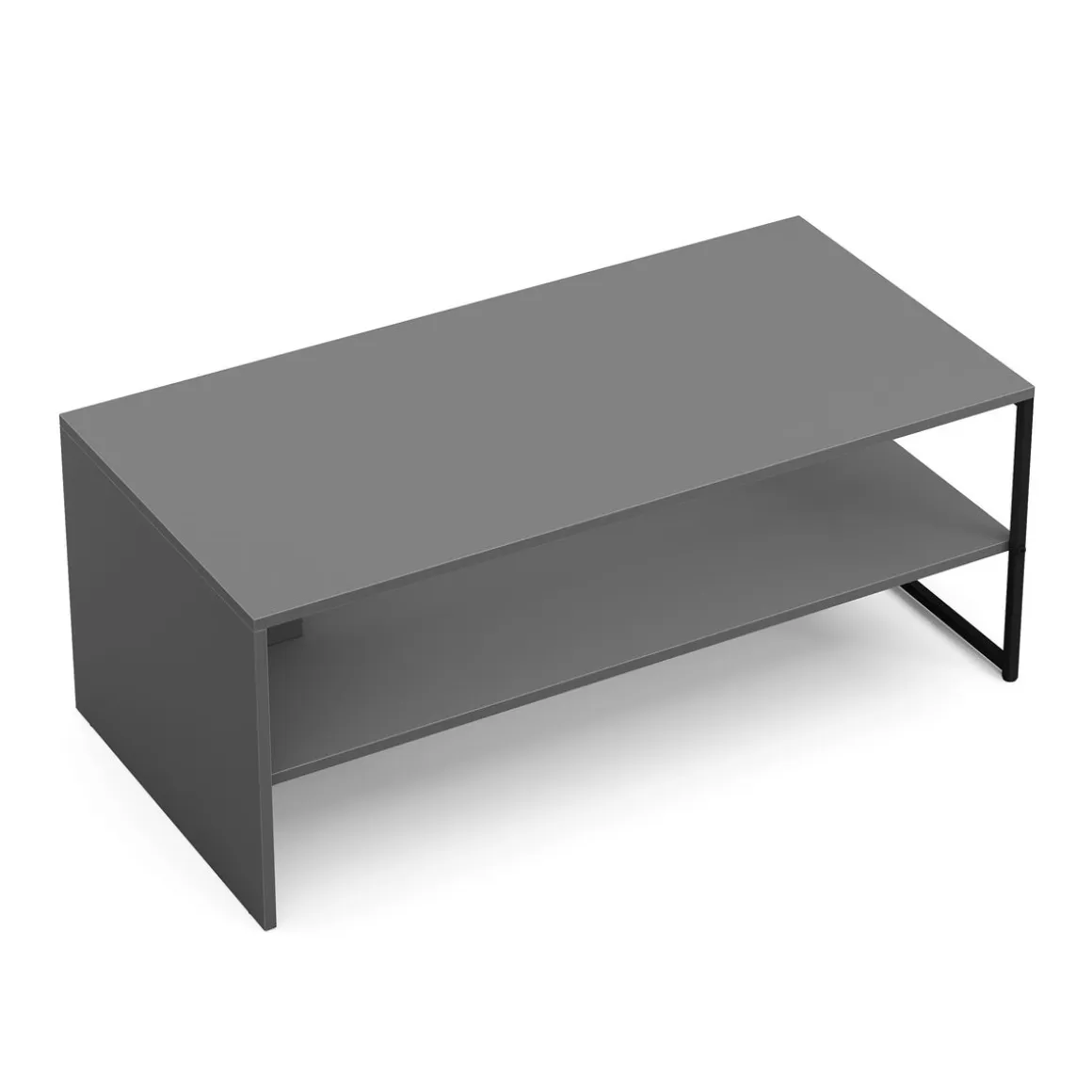Beistelltisch CALMAN 100 x 40 cm anthrazit/schwarz