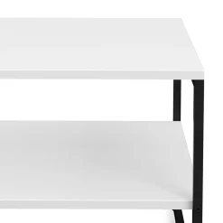 Beistelltisch CALMAN 100 x 50 x 40 cm weiss/schwarz