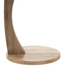 Beistelltisch C-Form 38 x 56 cm hellbraun