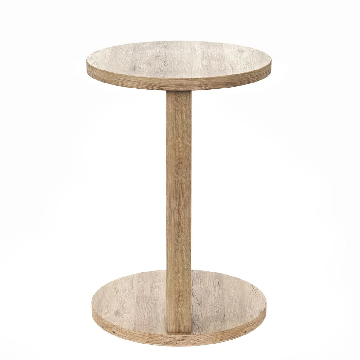 Beistelltisch C-Form 38 x 56 cm hellbraun