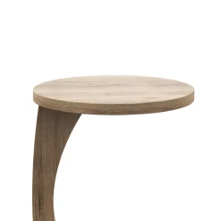 Beistelltisch C-Form 38 x 56 cm hellbraun