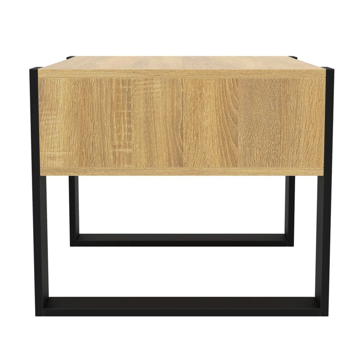 Beistelltisch CHELSEA 65 x 54 x 45 cm braun/schwarz