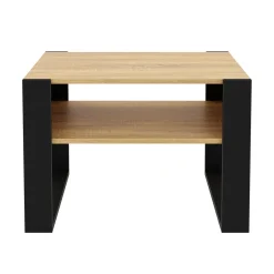 Beistelltisch CHELSEA 65 x 54 x 45 cm braun/schwarz
