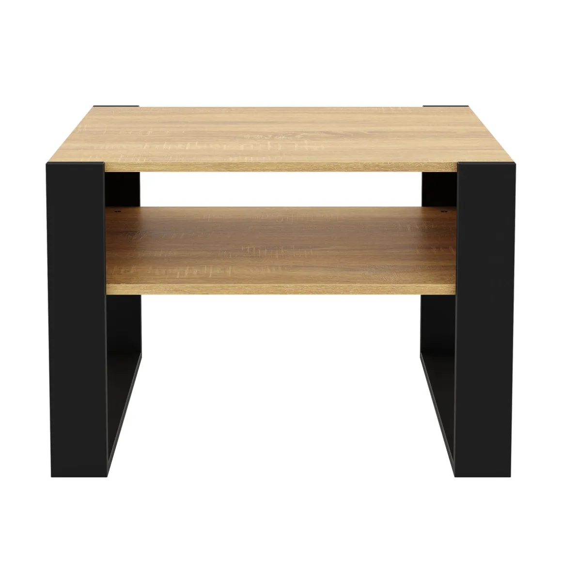 Beistelltisch CHELSEA 65 x 54 x 45 cm braun/schwarz