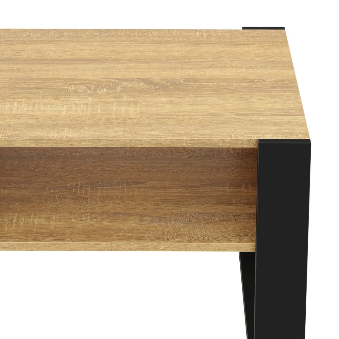 Beistelltisch CHELSEA 65 x 54 x 45 cm braun/schwarz