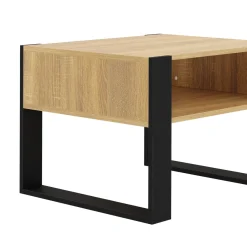 Beistelltisch CHELSEA 65 x 54 x 45 cm braun/schwarz