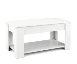 Beistelltisch DALIA höhenverstellbar 100 x 50 x 60 cm weiss