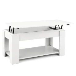 Beistelltisch DALIA höhenverstellbar 100 x 50 x 60 cm weiss