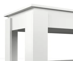 Beistelltisch DALIA höhenverstellbar 100 x 50 x 60 cm weiss
