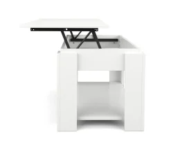 Beistelltisch DALIA höhenverstellbar 100 x 50 x 60 cm weiss