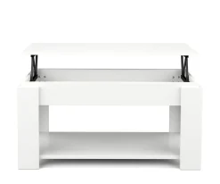 Beistelltisch DALIA höhenverstellbar 100 x 50 x 60 cm weiss