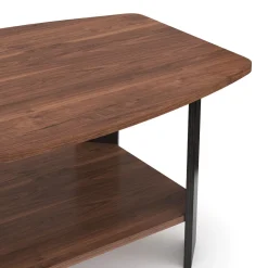 Beistelltisch DONATO 90 x 55 x 40 cm braun/schwarz