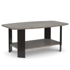 Beistelltisch DONATO 90 x 55 x 40 cm grau/schwarz