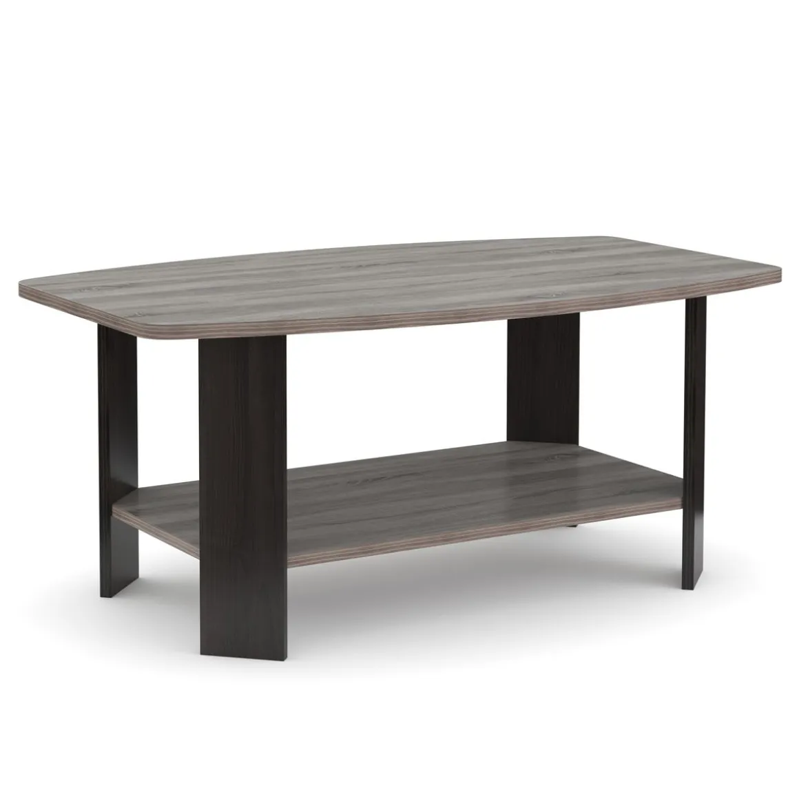 Beistelltisch DONATO 90 x 55 x 40 cm grau/schwarz