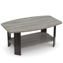 Beistelltisch DONATO 90 x 55 x 40 cm grau/schwarz