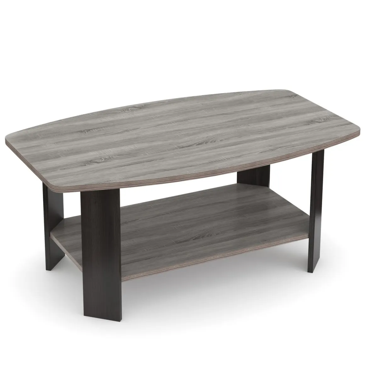 Beistelltisch DONATO 90 x 55 x 40 cm grau/schwarz