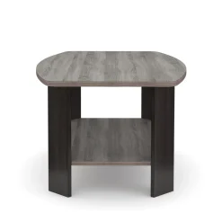 Beistelltisch DONATO 90 x 55 x 40 cm grau/schwarz