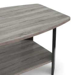 Beistelltisch DONATO 90 x 55 x 40 cm grau/schwarz