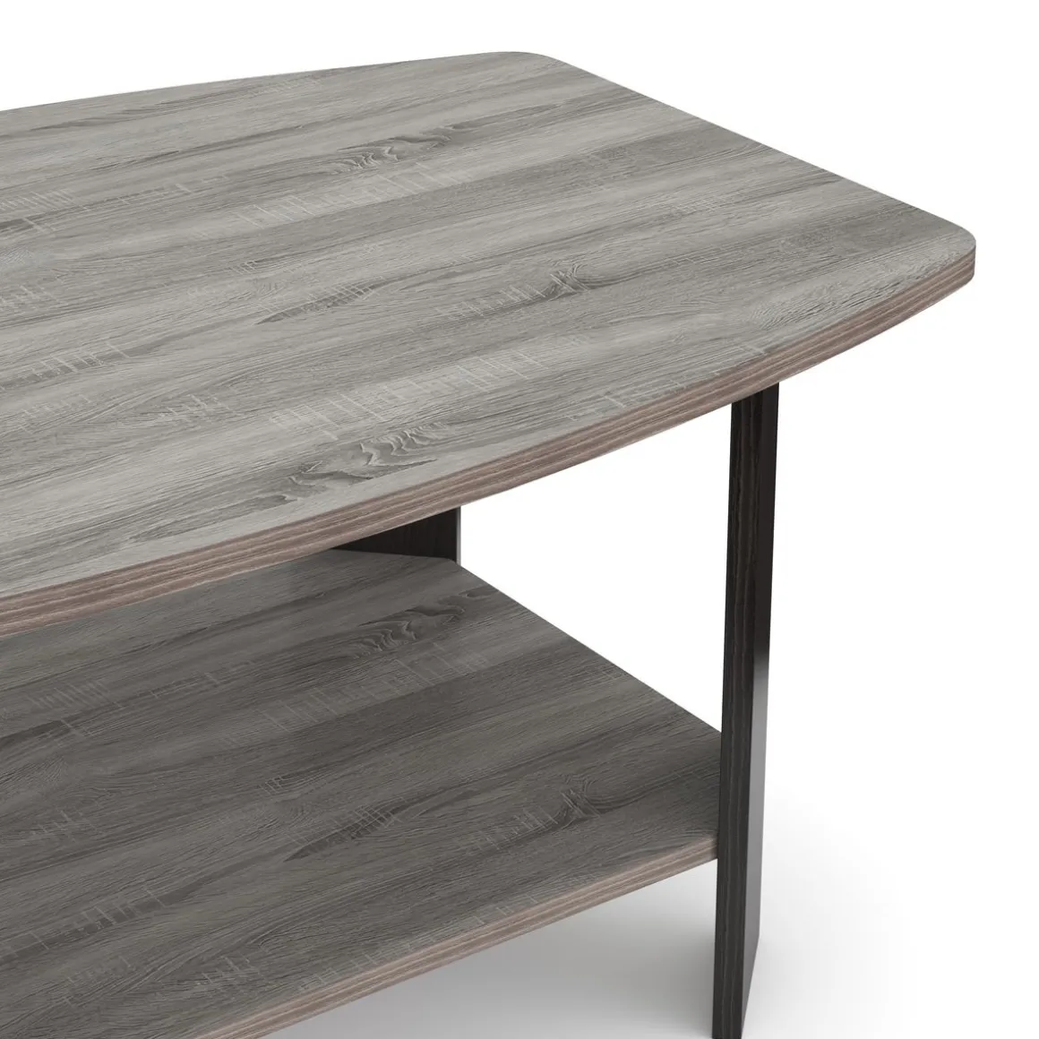 Beistelltisch DONATO 90 x 55 x 40 cm grau/schwarz