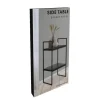 Beistelltisch Eisen 27 x 27 x 54 cm schwarz