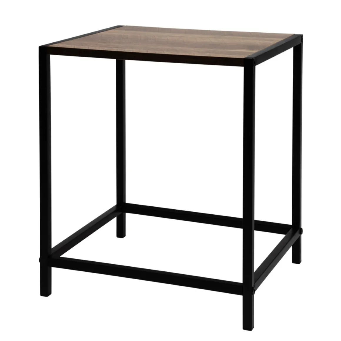 Beistelltisch Eisen 32 x 28 x 37 cm schwarz/braun