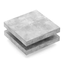 Beistelltisch ELEGANCE drehbar 70 x 70 x 34 cm grau