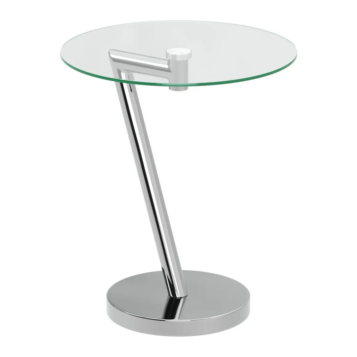 Beistelltisch Glas EVANDER rund 45 x 52 cm silber