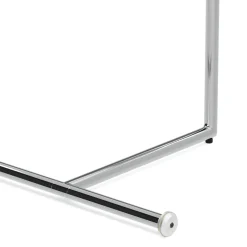 Beistelltisch Glas EVANDER rund 46 x 63 cm silber