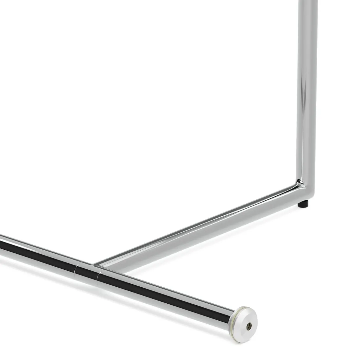 Beistelltisch Glas EVANDER rund 46 x 63 cm silber