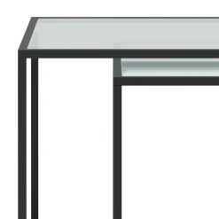 Beistelltisch Glas NITE 2-teilig schwarz