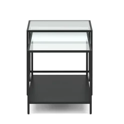 Beistelltisch Glas NITE 2-teilig schwarz