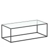 Beistelltisch Glas NITE 110 x 50 x 36 cm schwarz