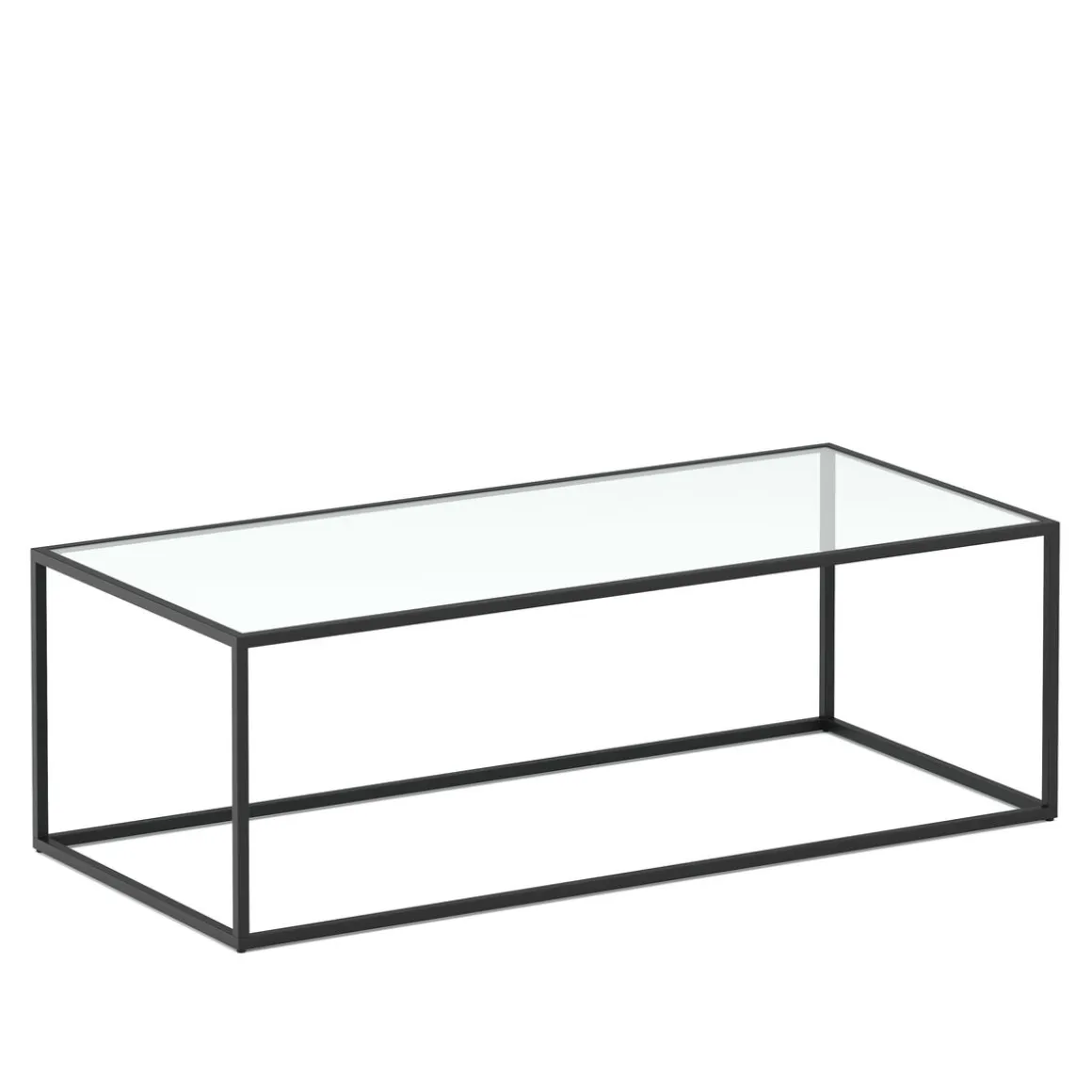 Beistelltisch Glas NITE 110 x 50 x 36 cm schwarz