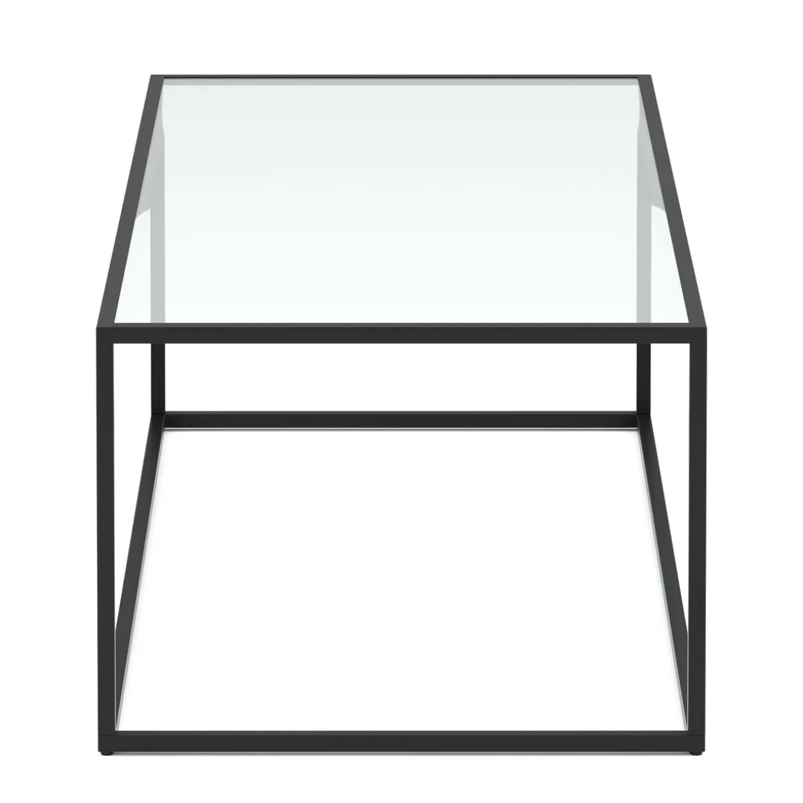 Beistelltisch Glas NITE 110 x 50 x 36 cm schwarz
