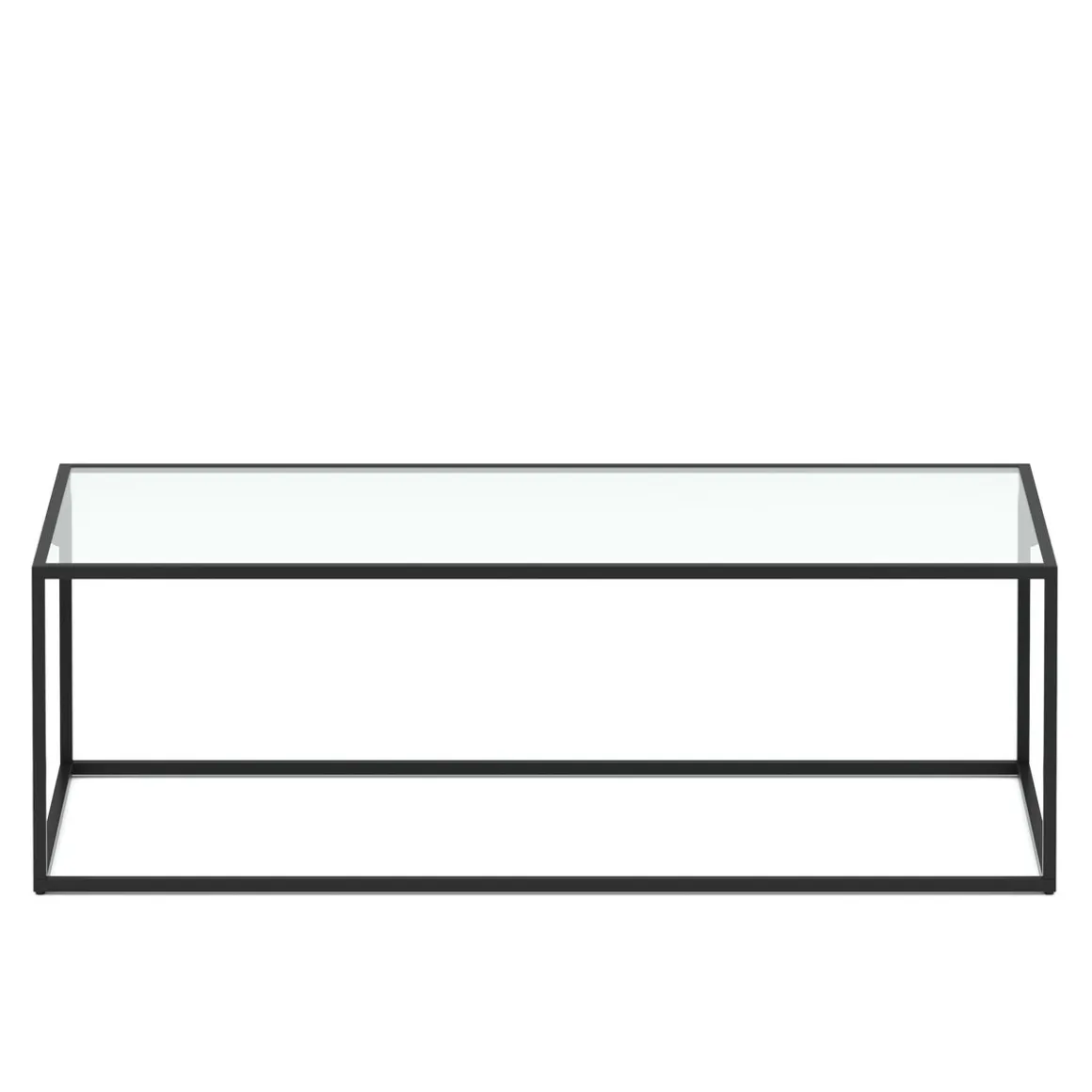 Beistelltisch Glas NITE 110 x 50 x 36 cm schwarz