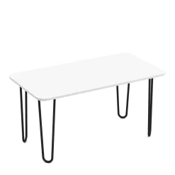 Beistelltisch HENRIK 90 x 48 x 45 cm weiss/schwarz