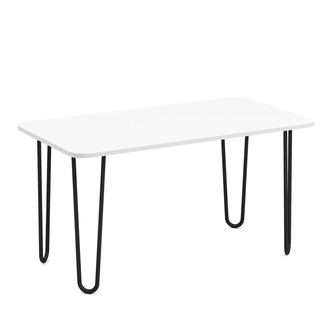 Beistelltisch HENRIK 90 x 48 x 45 cm weiss/schwarz
