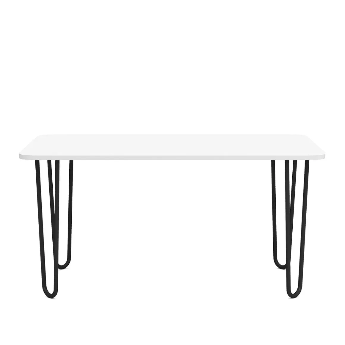 Beistelltisch HENRIK 90 x 48 x 45 cm weiss/schwarz