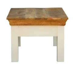 Beistelltisch Holz ALEXA 100 x 55 x 40 cm weiss/natur