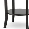 Beistelltisch Holz BAREL 47 x 57 cm schwarz