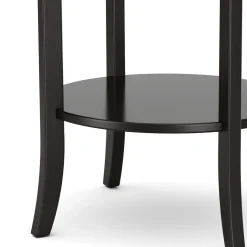 Beistelltisch Holz BAREL 47 x 57 cm schwarz