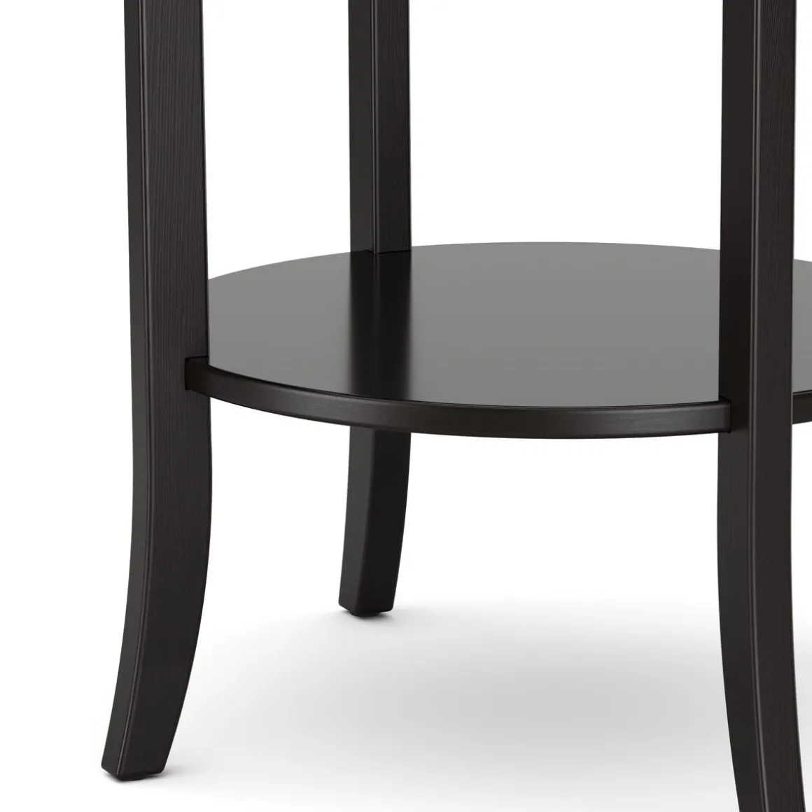 Beistelltisch Holz BAREL 47 x 57 cm schwarz