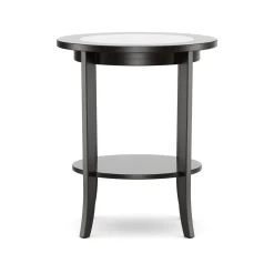 Beistelltisch Holz BAREL 47 x 57 cm schwarz