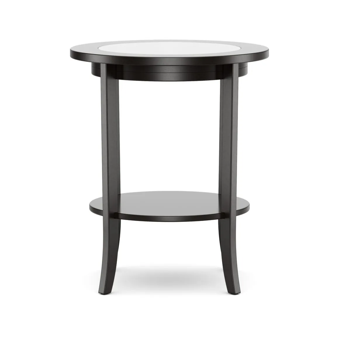 Beistelltisch Holz BAREL 47 x 57 cm schwarz